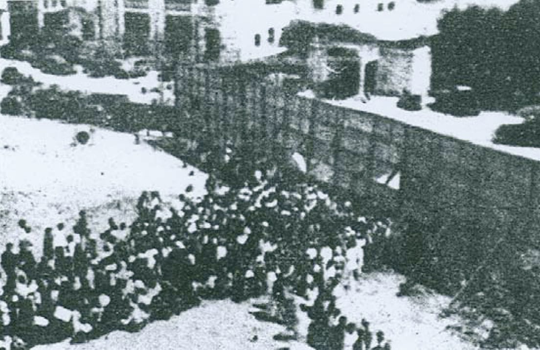 A mass screening centre at Tanjong Pagar Police Station. It was reported that people detained in this centre were executed near Blakang Mati Island (present-day Sentosa). Courtesy of National Archives of Singapore.